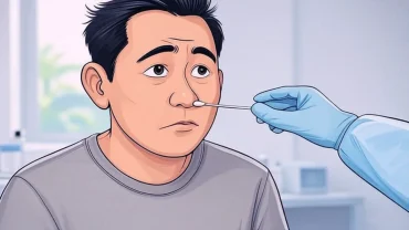 Ilustrasi pemeriksaan Covid-19.